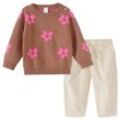 Baby Strickpullover und Cordhose im Set