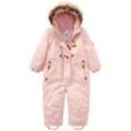 Baby Schneeoverall mit Fellimitat