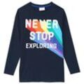 Jungen Langarmshirt mit Message-Print