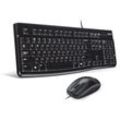 LOGITECH USB-Tastatur- und Maus-Set MK120, schwarz