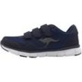 Sneaker KANGAROOS "K-BlueRun 701 B", Gr. 39, blau (navy), Textil, sportlich, Schuhe, mit Klettverschluss