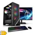 PC Set mit 23.8 Zoll TFT Starter AMD Ryzen 5 5600GT, 16GB DDR4, AMD Vega Grafik, 512GB SSD, WLAN, Windows 11