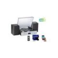 auvisio Musikanlage MHX-620 Plattenspieler/Digitalisierer, BT, DAB+, CD, MC, USB, MP3