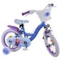 Kinderfahrrad Disney Frozen 2 für Mädchen 14 Zoll Kinderrad Blau/Lila