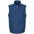 Steppweste BUGATTI, Herren, Gr. 52, blau (marine), 100% Polyester, casual, regular fit, ohne Ausschnitt, Westen, mit wasserabweisender Funktion