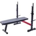 Hantelbank CHRISTOPEIT SPORT "WB 1000", schwarz (schwarz, rot), TrainingsbänkeB:102cm H:112cm L:128cm, B:102cm H:112cm L:128cm