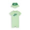 Nike Sportswear PE Set aus Strampler und Bucket Hat für Babys (0–9 Monate) - Grün