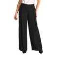 Stoffhose HERMANN LANGE COLLECTION Gr. 52, N-Gr, schwarz, Damen, Web, Obermaterial: 100% Polyester, unifarben, Hosen, im Culotte-Stil