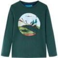 Torana - Kinder-Langarmshirt Dunkelgrün 104