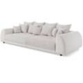 Big Lounge Sofa Pauli, 5-Sitzer, Weiß und Creme