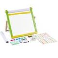 Vevor - Tischstaffelei für Kinder, 3-in-1-hölzerne doppelseitige Kunststaffelei für Kinder mit magnetischem Whiteboard, Kreidetafel, Papierrolle,