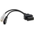 Trade-Shop OBD2 16pin Diagnose Interface Adapterkabel Stecker für 2x2 Buchse kompatibel mit Volkswagen Passat 35i, Corrado, T4, Caddy ii, Vento