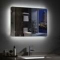 Lisa - Badspiegel mit Beleuchtung led Badezimmerspiegel Wandspiegel mit Touch Beschlagfrei Dimmbar IP44, C:80x60cm