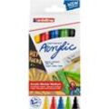 edding Acrylmarker-Set medium, Basic, 5 Stifte