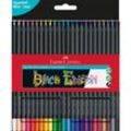 Buntstifte-Set Black Edition, 24 Stifte