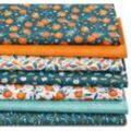 Patchwork- und Quiltpaket "Orangen", petrol-color