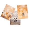 Sweat-Coupon "Fuchs & Tiger & Panda"