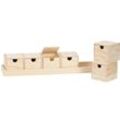 Sortierboxen mit Tablett aus Holz, 50,8 cm, 6 Boxen