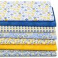 Patchwork- und Quiltpaket "Mediterran", blau/gelb