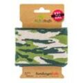 Albstoffe Bio-Strickbündchen "Cuff Me Camouflage", grün/creme, 1,4 m