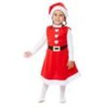 Weihnachtsfrau-Kostüm "Santa Girl" für Kinder