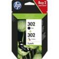 Hp X4D37AE / 302 Original Druckerpatronen Multipack (Schwarz & Farbig) (X4D37AE) - Hewlett Packard