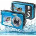 Digitale wasserdichte Kamera, Full hd 2,7K 48MP Unterwasserkamera, wasserdichte Kamera mit Dual-Bildschirm, 16-fachem Digitalzoom und Selbstauslöser