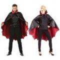 Vampir-Umhang 115 cm unisex, schwarz/rot