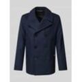 Regular Fit Cabanjacke aus italienischem Schurwolle-Mix