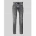 Slim Fit Jeans im Used-Look Modell 'ANBASS'