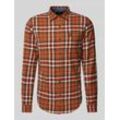 Slim Fit Freizeithemd mit Label-Patch Modell 'Lumberjack'