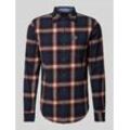 Slim Fit Freizeithemd mit Label-Patch Modell 'Lumberjack'