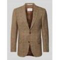 Regular Fit Harris Tweed Sakko aus Schurwolle mit Pattentaschen Modell 'Theo'