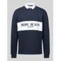 Sweatshirt mit Polokragen Modell 'Joey'