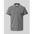 Slim Fit Poloshirt mit Logo-Stitching Modell 'TRISTAN'