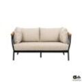 Apple Bee Condor Lounge 2-Sitzer Sofa Aluminium/Olefin