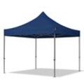 3x3m Stahl Faltpavillon, ohne Seitenteile, blau - (600006)