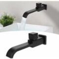 G1/2 moderne Messing-Wandarmaturen, Badezimmer-Wandmontage-Wasserhahn, Einloch-Kaltwasser-Wasserhahn für Küche, Bad, Waschbecken, Waschbecken,