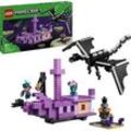 LEGO Minecraft 21264 Der Enderdrache und das Endschiff Bausatz, Mehrfarbig