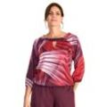 Shirtbluse HERMANN LANGE COLLECTION Gr. 38, rot (rot, bordeaux) Damen Blusen mit floralem Print