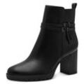 Stiefelette TAMARIS Gr. 37, schwarz Damen Schuhe Blockabsatz, Businessschuh, Ankleboots mit Zierriemchen