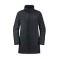 Funktionsmantel JACK WOLFSKIN "TEXTOR COAT W", Damen, Gr. L (42/44), grau (phantom), Obermaterial: 100% Polyamid; Futter: 100% Polyester; Füllung: 100% Polyester, Mäntel