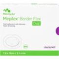 Mepilex Border Flex Schaumverb.haft.7.8x10 cm Oval 5 ST