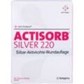 Actisorb 220 Silver 6.5x9.5 cm Steril Kompressen 10 ST