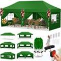 KESSER® Pavillon Faltpavillon 6x3m Festzelt mit 6 abnehmbaren Seitenwänden Gartenzelt Höhenverstellbar & Wasserdicht + Tasche Bodenanker Pop-Up Klicksystem UV-Schutz 50+ Partyzelt