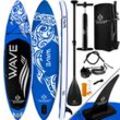 KESSER® Aufblasbares SUP Board Set Stand Up Paddle Board Premium Surfboard Wassersport 6 Zoll Dick Komplettes Zubehör 130kg