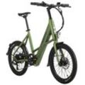 Adore ADORE E-Citybike 20" Alu Kompaktfahrrad C-200 Compact Bike Heckmotor 45NM / 10,4Ah Metallic-Grün matt