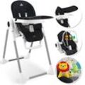 KIDIZ® 3in1 Hochstuhl Kinderhochstuhl inkl. Spielbügel , Babyliege , Kombihochstuhl Babyhochsitz ,7 höhenverstellbar Verstellbare Rückenlehne , mitwachsend ab 0 Monate bis 6 Jahre Babystuhl