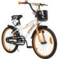 Actionbikes Kinderfahrrad Timson 20 Zoll, V-Brake-Bremsen, höhenverstellbar, Fahrradständer, Korb