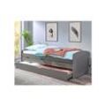 Inter Link Funktionsbett All-in-One 90x200 cm – Kiefer Massivholz - Grau lackiert